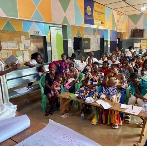 Training local volunteers for the fight against malaria in Cameroon